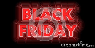 Black Friday sign in red Stock Photo